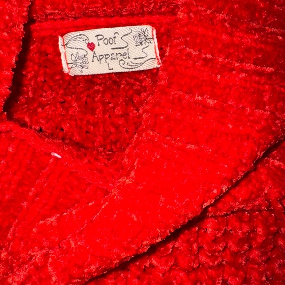 Poof! Orange Cowl Neck Sweater with Textured Knit - Picture 8 of 9